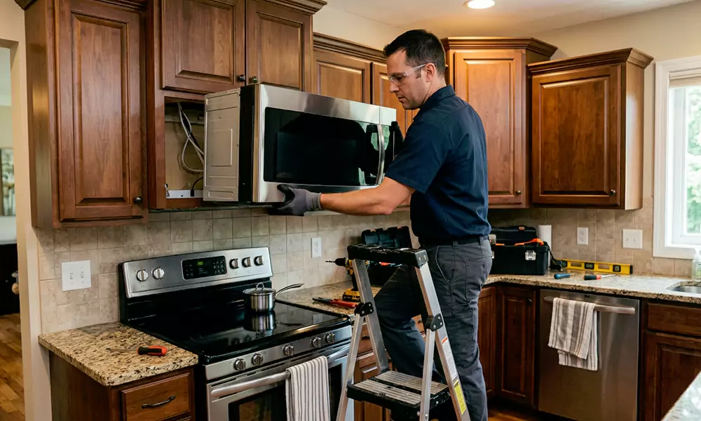 Microwave Installation in Rahway, NJ