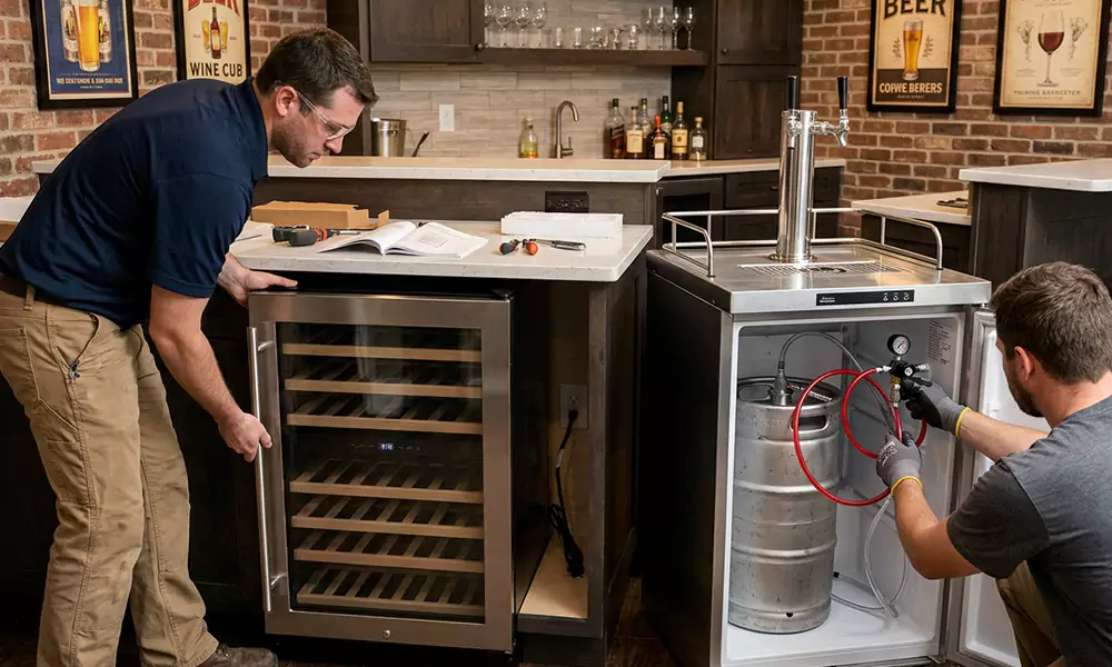 Wine Cooler and Kegerator Installation in Rahway, NJ
